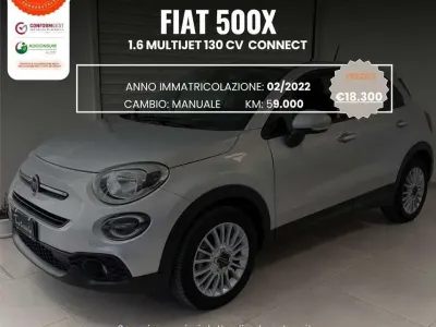 Usata Fiat 500X Connect 131 CV (96 kW) 2022 Argento SUV