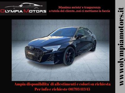 Nuova Audi RS3 Ambiente 400 CV (294 kW) 2025 Nero Berlina