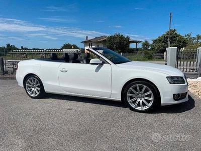 Usata Audi A5 Cabriolet Ambition 170 CV (125 kW) 2011 Bianco Cabrio