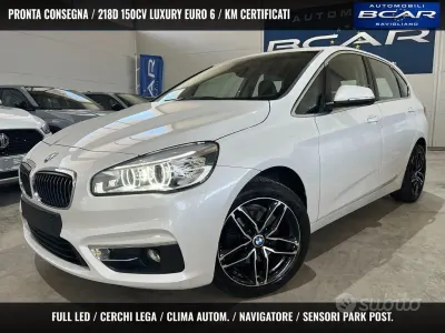 Usata BMW 218 Active Tourer Luxury Line 150 CV (110 kW) 2015 Bianco Monovolume
