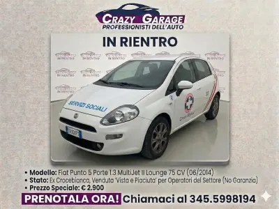 Gebraucht Fiat Punto Lounge 74 PS (54 kW) 2014 Weiß Kleinwagen