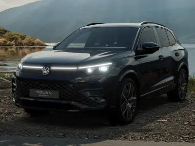 Nuova VW Tiguan R-line Plus 204 CV (150 kW) 2026 Grenadill black metallizzato SUV