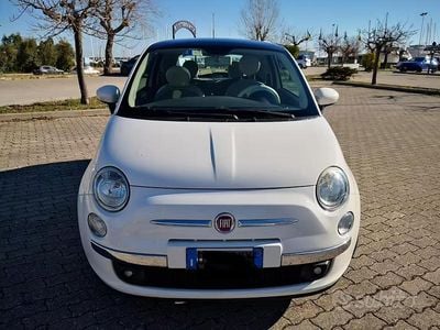 Usata Fiat 500 Lounge 69 CV (50 kW) 2009 Bianco Cabrio