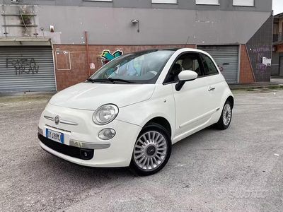 Usata Fiat 500 Lounge 75 CV (55 kW) 2009 Bianco Cabrio