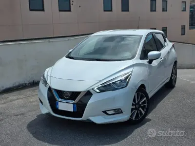 Usata Nissan Micra Tekna 90 CV (66 kW) 2018 Bianco Utilitaria