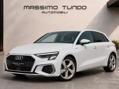 Usata Audi A3 S-Line 150 CV (110 kW) 2020 Bianco Berlina