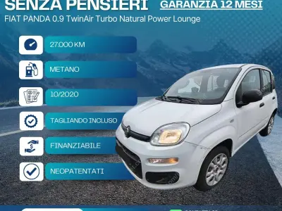 Usata Fiat Panda Lounge 84 CV (61 kW) 2020 Bianco Utilitaria