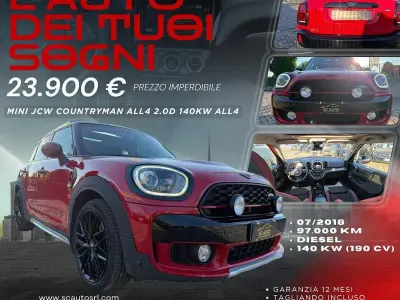 Usata Mini John Cooper Works Countryman 190 CV (139 kW) 2018 Nero SUV