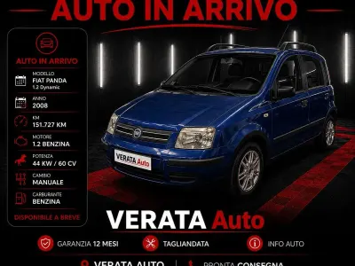 Usata Fiat Panda Dynamic 60 CV (44 kW) 2007 Blu/azzurro Utilitaria