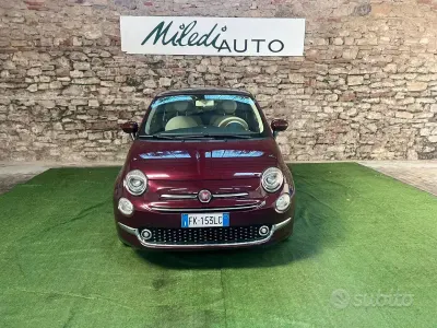 Begagnad Fiat 500 Lounge 69 HK (50 kW) 2017 Röd Sedan