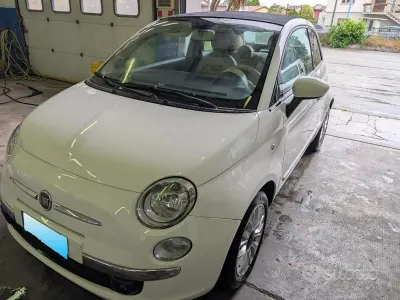 Usata Fiat 500C Lounge 69 CV (50 kW) 2015 Bianco Cabrio
