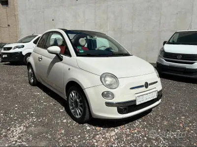 Usata Fiat 500 69 CV (50 kW) 2010 Bianco Cabrio