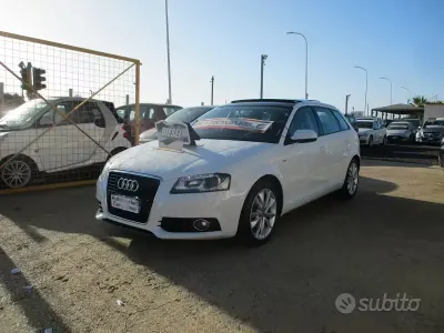 Usata Audi A3 140 CV (102 kW) 2013 Bianco Berlina