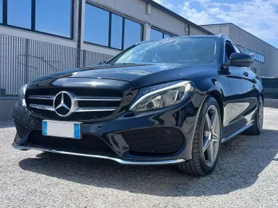 Usata Mercedes C200 Premium 136 CV (100 kW) 2016 Nero Station wagon