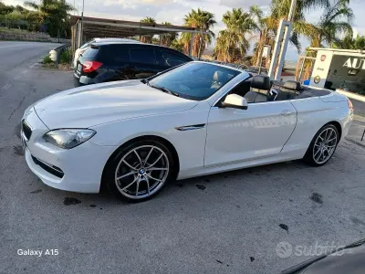 Usata BMW 640 Cabriolet 313 CV (230 kW) 2012 Bianco Cabrio