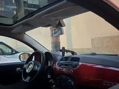 Usata Fiat 500 Lounge 69 CV (50 kW) 2009 Rosso Cabrio