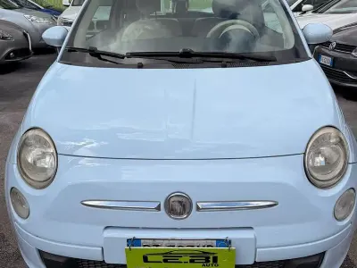 Brugt Fiat 500 Pop 69 HK (50 kW) 2009 Blå Cabriolet
