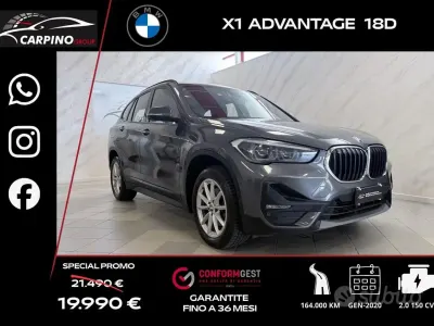 Usata BMW X1 Advantage 150 CV (110 kW) 2020 Grigio SUV