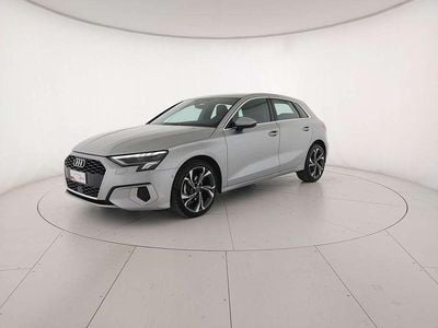 Usata Audi A3 Advanced 150 CV (110 kW) 2021 Argento fioretto metallizzato Berlina