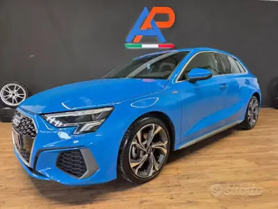 Usata Audi A3 S-Line 150 CV (110 kW) 2021 Blu/azzurro Berlina