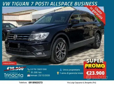 Usata VW Tiguan Allspace Business 150 CV (110 kW) 2020 Nero SUV