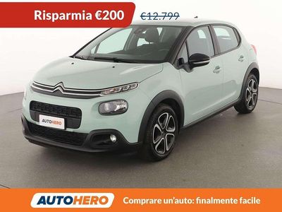 Usata Citroën C3 Feel 102 CV (75 kW) 2019 Verde Utilitaria