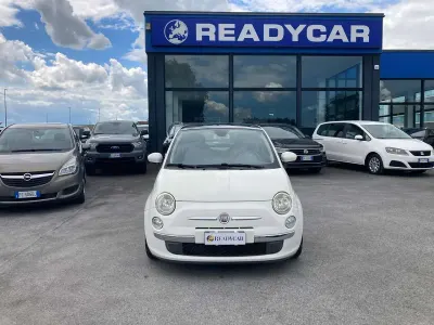 Usata Fiat 500 Lounge 75 CV (55 kW) 2009 Bianco Cabrio