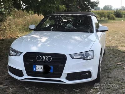 Usata Audi A5 Cabriolet 211 CV (155 kW) 2013 Bianco Cabrio