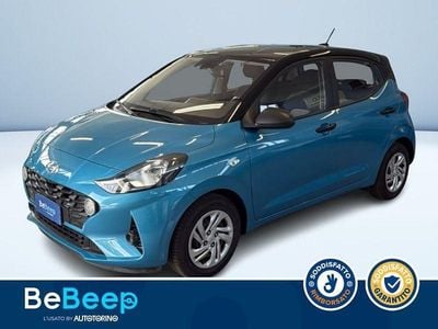 Usata Hyundai i10 Advanced Plus 67 CV (49 kW) 2022 Azzurro metallizzato Utilitaria