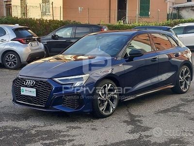 Usata Audi A3 Sportback S-Line 150 CV (110 kW) 2022 Blu Utilitaria