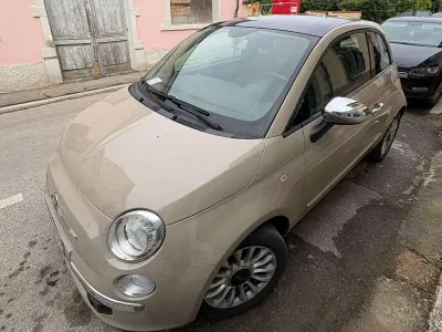 Usata Fiat 500 Lounge 69 CV (50 kW) 2013 Beige Utilitaria