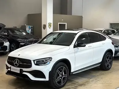 Usata Mercedes GLC220 Premium 194 CV (142 kW) 2021 Bianco polare Coupé