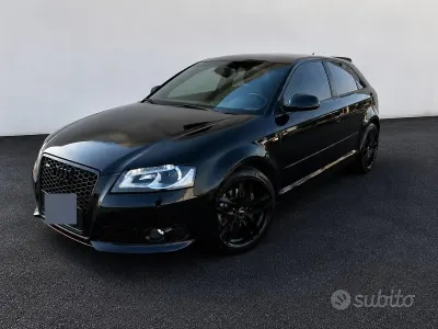 Usata Audi A3 S-Line 140 CV (102 kW) 2011 Nero Utilitaria