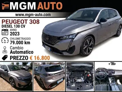 Usata Peugeot 308 Allure 131 CV (96 kW) 2023 Grigio Berlina