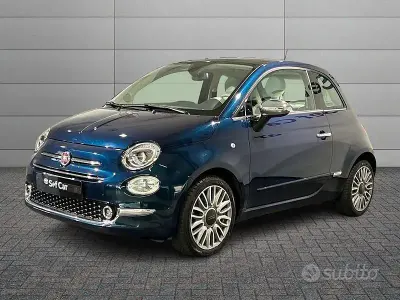 Usata Fiat 500 Lounge 69 CV (50 kW) 2016 Blu/azzurro Berlina