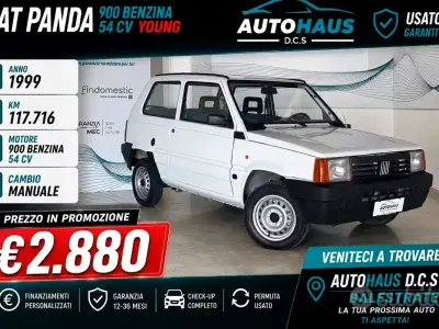 Usata Fiat Panda Young 54 CV (39 kW) 1999 Bianco Utilitaria