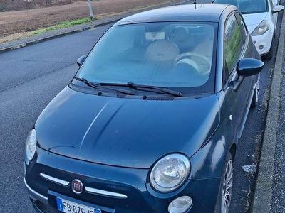 Usata Fiat 500 Lounge 69 CV (50 kW) 2015 Blu/azzurro Utilitaria