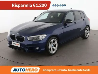 Usata BMW 120 Sport Line 190 CV (139 kW) 2018 Blu/azzurro Utilitaria