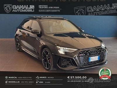 Usata Audi RS3 Ambiente 400 CV (294 kW) 2022 Nero Berlina