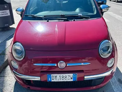 Usata Fiat 500 75 CV (55 kW) 2009 Rosso Cabrio
