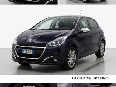 Usata Peugeot 208 82 CV (60 kW) 2018 Blu Utilitaria
