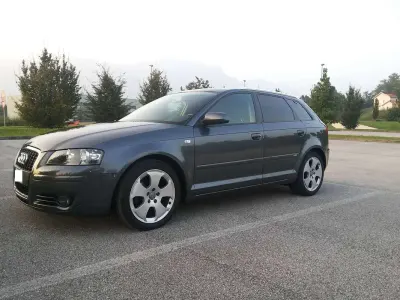 Usata Audi A3 Ambition 105 CV (77 kW) 2007 Grigio Utilitaria