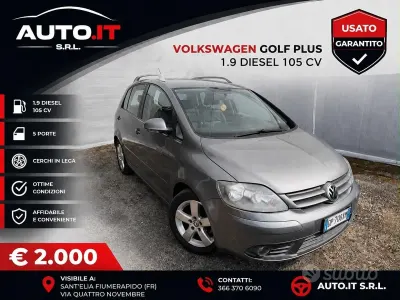 Usata VW Golf Plus Cross Sportline 105 CV (77 kW) 2008 Grigio Monovolume