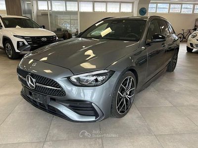 Usata Mercedes C300e AMG line 286 CV (210 kW) 2021 Grigio scuro Station wagon