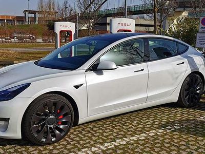 Usata Tesla Model 3 Performance 461 kW (627 CV) 2021 Bianco Berlina