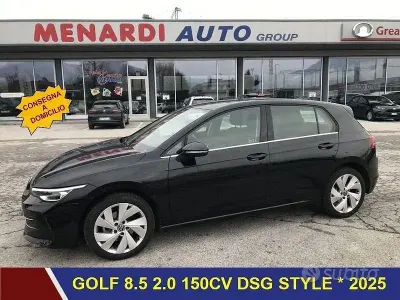 Usata VW Golf VIII Style 150 CV (110 kW) 2025 Nero Berlina