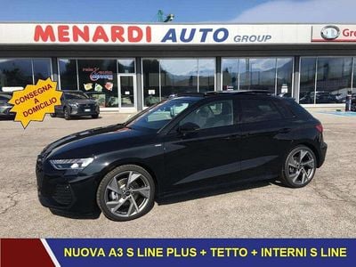 Ny Audi A3 Sportback S-line plus 150 HK (110 kW) 2025 Svart Halvkombi