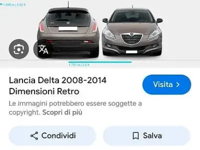 Usata Lancia Delta 120 CV (88 kW) 2009 Nero Utilitaria