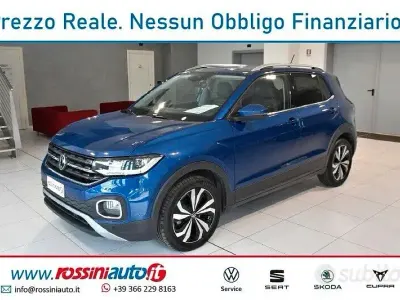 Usata VW T-Cross Advance 110 CV (80 kW) 2023 Blu SUV