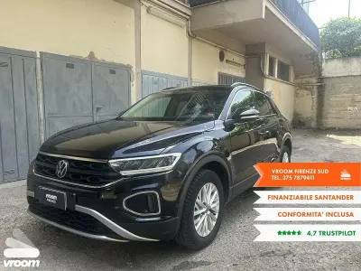 Usata VW T-Roc Life 110 CV (80 kW) 2023 Nero SUV
